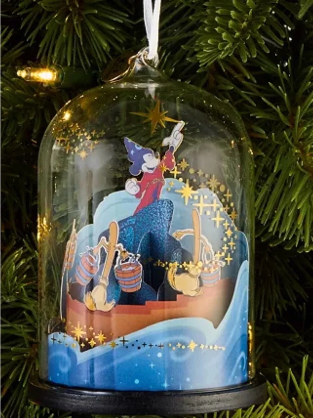 Hallmark Disney Macy’s 100th Sorcerer Mickey Ornament - Blue, Red, Gold